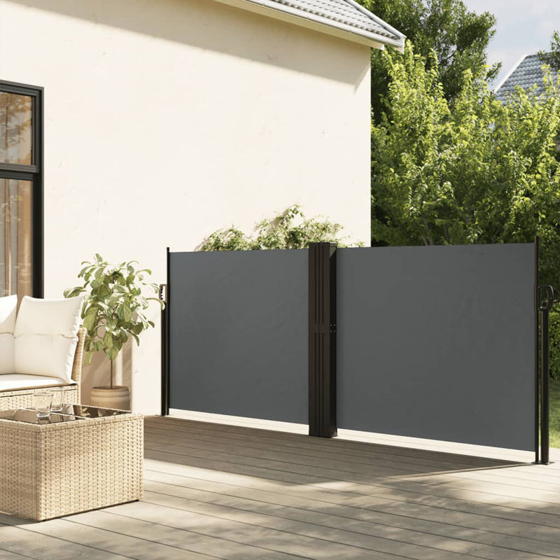 Auvent latéral rétractable Vidaxl anthracite, H 55,1 po x l 236,2 po, Anthracite