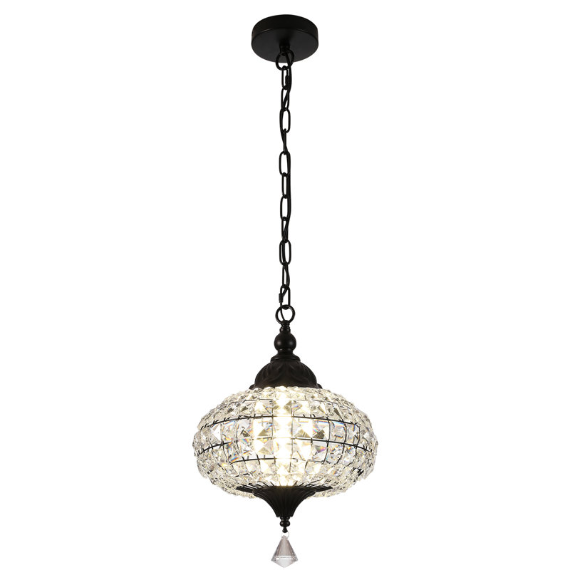 Luminaire suspendu en cristal 11,2 po