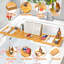Serviteur de bain autoportant en bambou