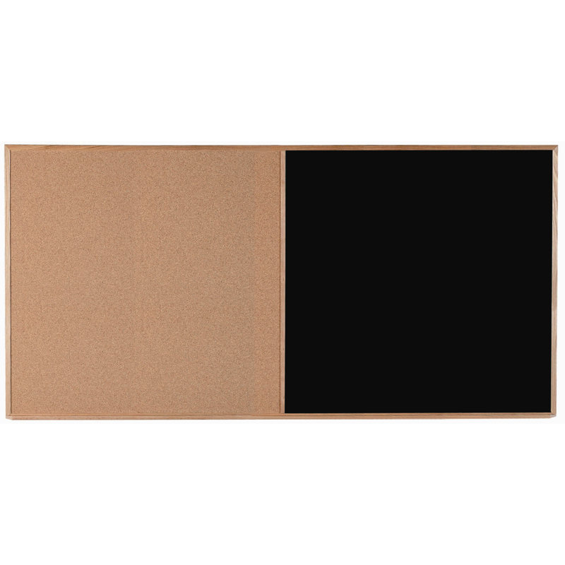 Tableau noir / tableau d'affichage mural combiné, H 4 pi x L 8 pi