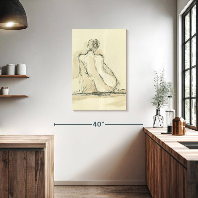 Leisha Neutral Figure Study II, 36" H x 24" W