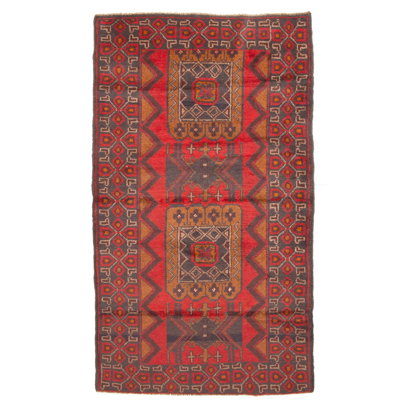 Rizbaft Red Rug 3'5" x 5'11"