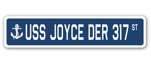 Plaque de rue Joyce Der 317 en plastique robuste 4 po x 18 po