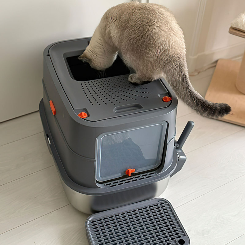 Cat Litter Box Litter Box Enclosure with Scoop