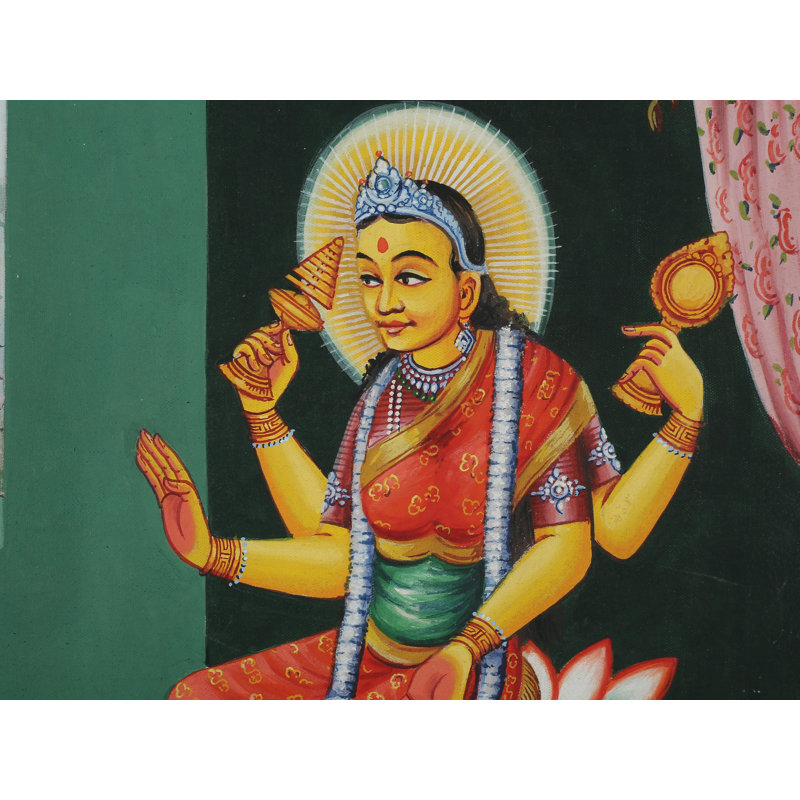 Cérémonie de la déesse Newari Lakshmi (Thangka sans brocart)