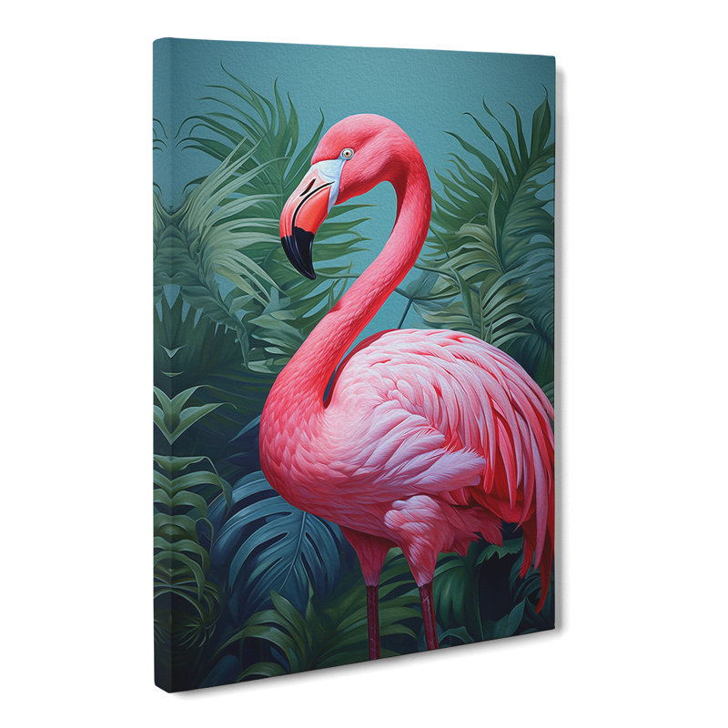Flamingo Modern - Print, 50cm H x 35cm W x 3cm D