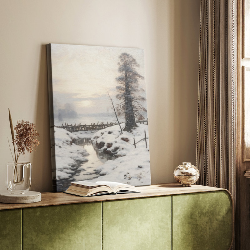 Paysage rétro XVII - galerie Cavas, H 12 po x l 8 po
