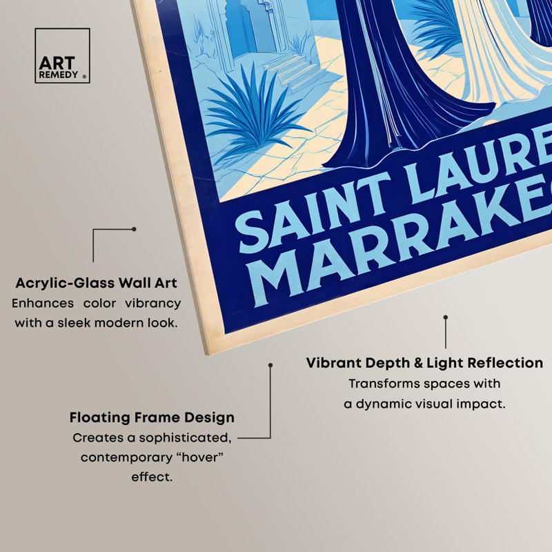 «Marrakech Mystique», reproduction d'art rétro sur toile par Art Remedy, H 20 po x l 16 po