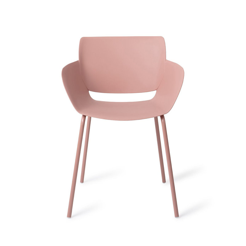 Mahowny Patio Dining Armchair, Pink