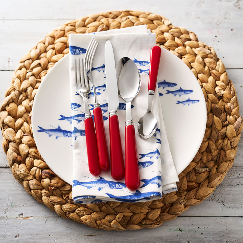 School Of Fish Porcelain Dinner Plate