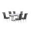 Kernisha Marble Top Pedestal Dining Set-1090838273-1090972461-1090838277