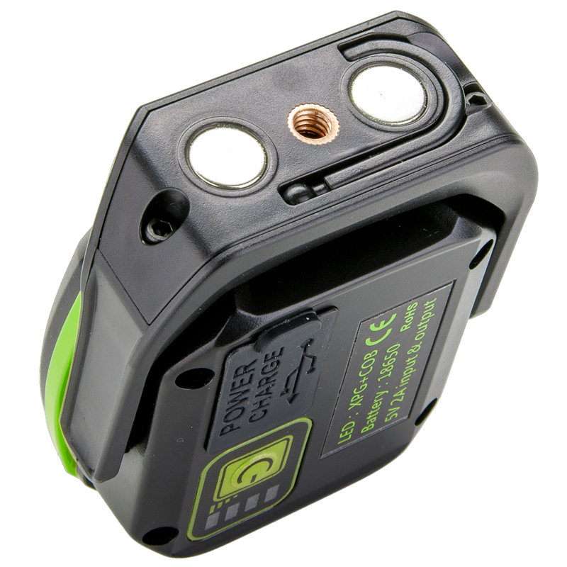 800 Lumen Black Rechargeable LED Spot and Flood Light