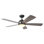 Ventilateur de plafond standard à DEL à 5 pales 52 po avec télécommande et ensemble d'éclairage inclus Brandson