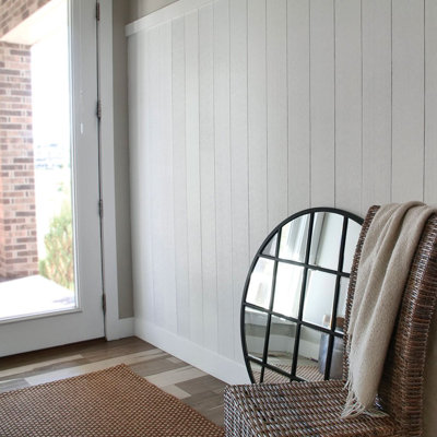Deluxe Shaker PVC Wall Paneling in White