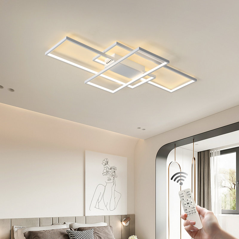 Arlyn 3-Light LED Flush Mount, White, 8cm H x 110cm W x 65cm D