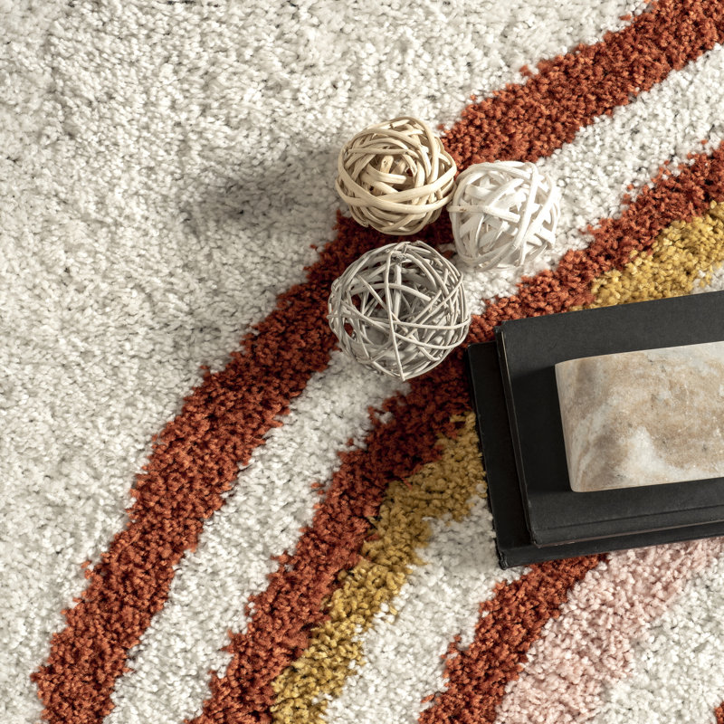 Tapis à poils longs Dotty, Tapis de couloir 2 pi 6 po x 6 pi