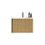 Meuble-lavabo de salle de bain de style moderne 24 po avec rebords courbés à fixation murale en chêne naturel rayé et en céramique blanche pour option de tiroir à ouverture par pression-1500451940