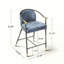 Tabouret de comptoir rembourré de 26 po de hauteur avec structure en métal