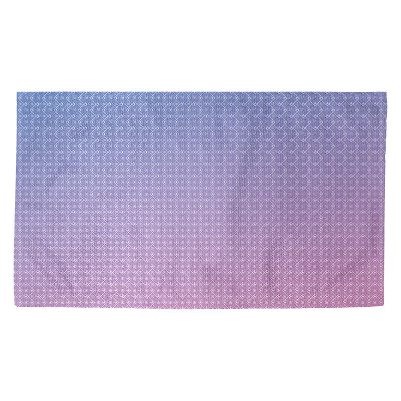 Tapis de porte d’intérieur napperon Kitterman, Rectangulaire 2 pi 1,5 po x 3 pi 4 po, Mauve clair