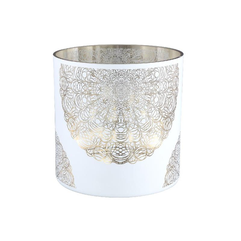 Glass Tealight Holder, 24cm H x 45cm W x 45cm D