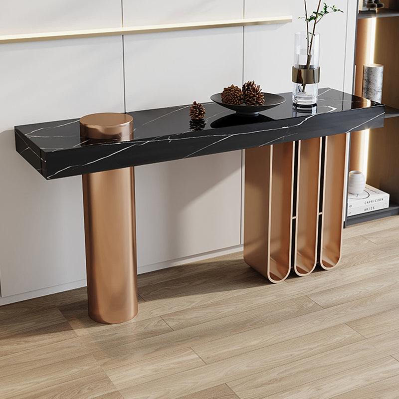 Console minimaliste de style italien, 32.7" H x 63" W x 13.8" D