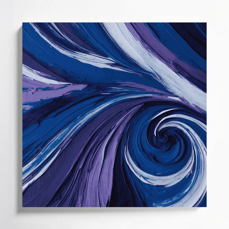 Art mural sur toile Lyrical Abstraction 66, H 8 po x l 8 po