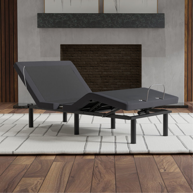 Twin Xl Adjustable Base: Zero , Led Ambient Lighting, Metal Base Featuring Glide Feature, Gravity & Wireless Remote