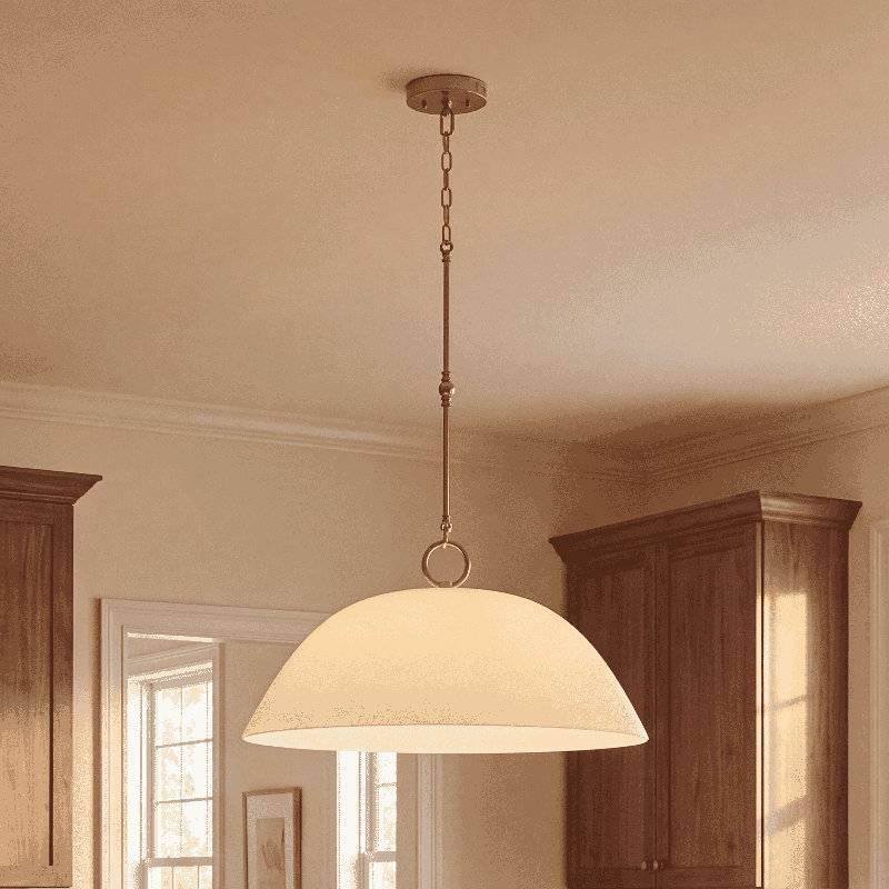 Alta 1-Light Hubbs in White Bisque and Brass, White