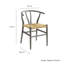 Chaise d'appoint de salle à manger en bois 32 po Amish-108891642-108891640