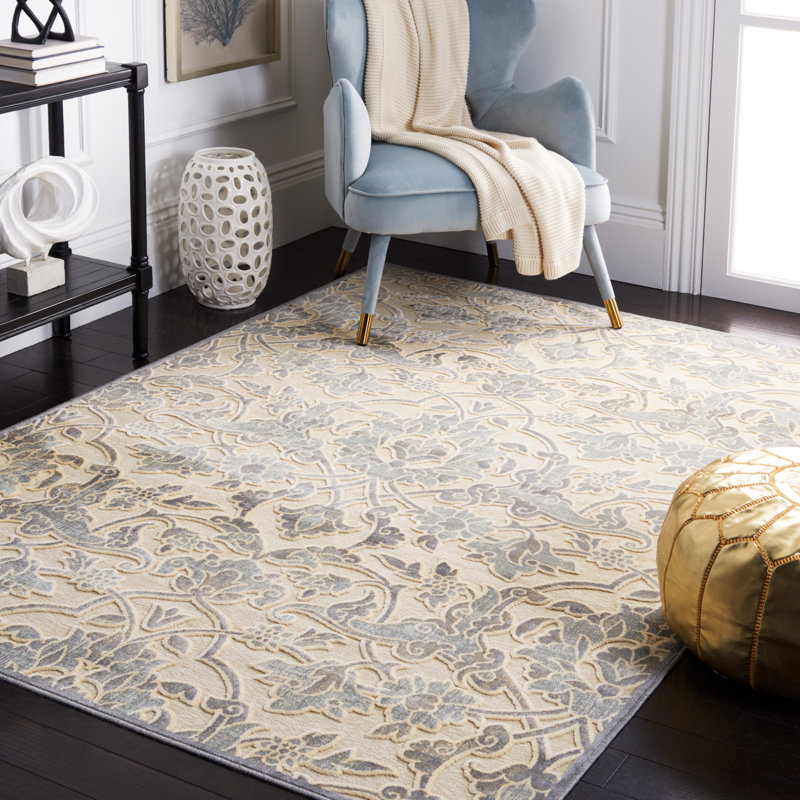 Patrick Performance Floral Rug, Rectangle 5'3" x 7'6"