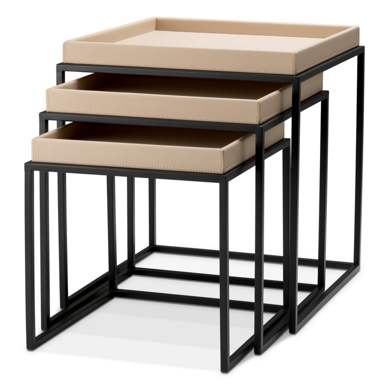 Side Table Léonard Matte Black Finish