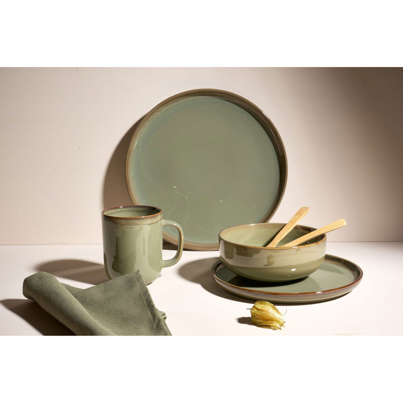 Stoneware Coffee Mug, Green