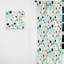 Motif géométrique à pois II - rideau abstrait - rideau obscurcissant - 1 panneau-107594879