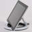M&T Displays Moon Tabletop Portable Tablet Stand – White Multi-Angle Round-Base Holder for iPads, Tablets, E-Readers, Drawing Pads – Universal Foldable Desktop Organizer for Home, Office, or Business