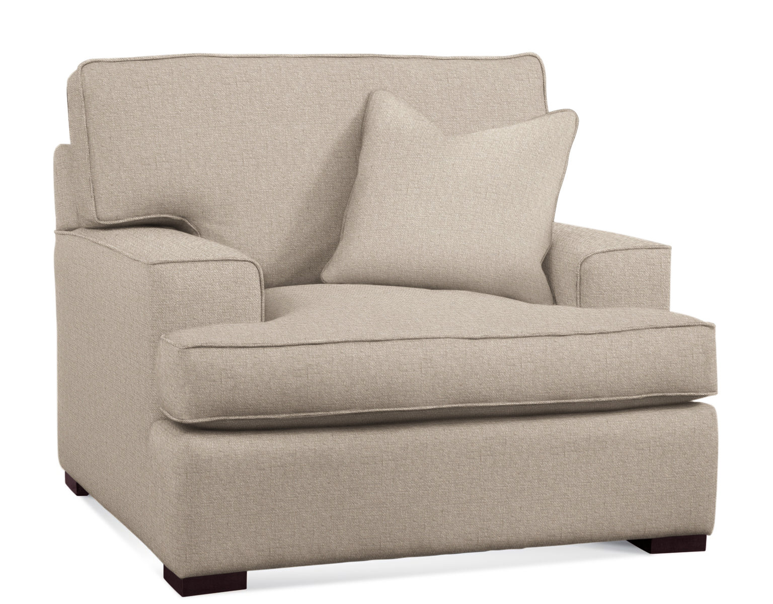 Sadie Upholstered Accent Chair, Eggshell Crypton Performance; 0884-93, Java Finish