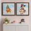 «Groovy Chick and Sky», ensemble de 2 peintures sur toile encadrées-1973644539-1973644540