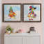 «Groovy Chick and Sky», ensemble de 2 peintures sur toile encadrées-1973644541-1973644540