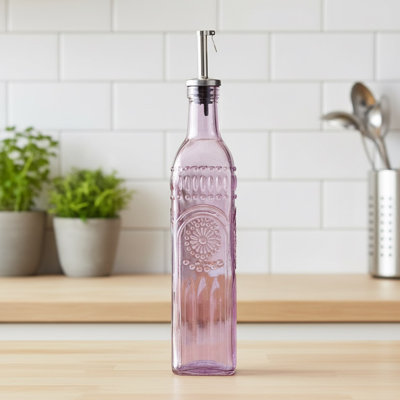 10 Strawberry Street Devonshire Textured Glass Oil Cruet