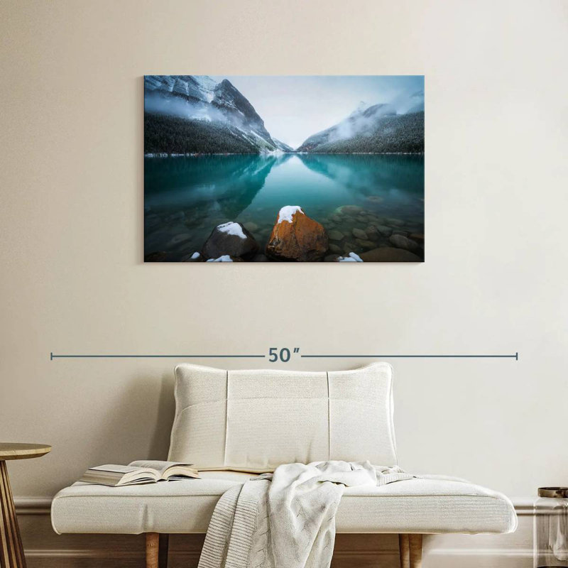 Alvord Foggy Lake Louise, H 24 po x l 36 po