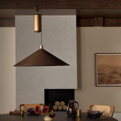 Luminaire suspendu Emeric - laiton bruni