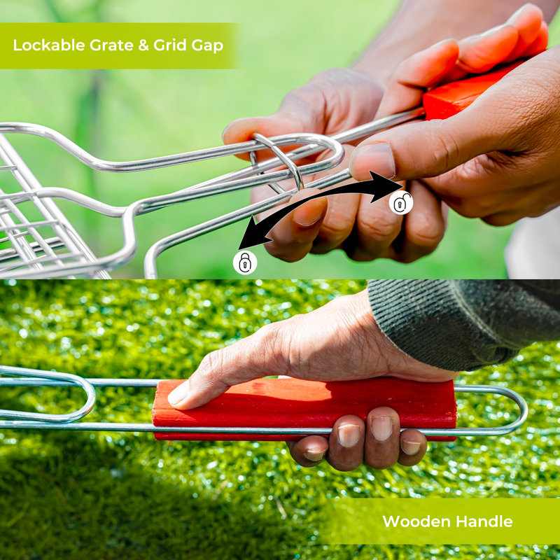 Steel Non-Stick BBQ Basket
