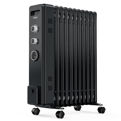 VonHaus 2500W Electric Radiator Space Heater with Adjustable Thermostat
