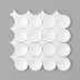 Contour 12"X12" Ceramic Circular Mosaic Wall and Backsplash Tile