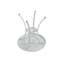 Table bistro ronde en aluminium coulé 26 po avec trou pour parasol 26 po-1713633341