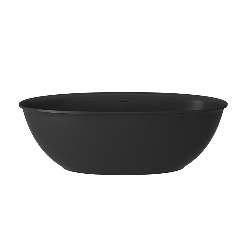 Hudson 67'' Freestanding Soaking Solid Surface Bathtub