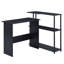 Bureau rectangulaire avec tablette latérale Levi-751094371
