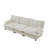 107" 3-Seater Modular Sectional Cloud Sofa, Chenille Fabric Deep Seat Couch With Lattice Decored Cushions-1583421331