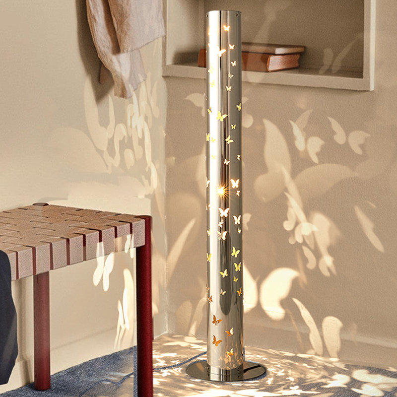Silver Stainless Steel Free form Floor Lamps