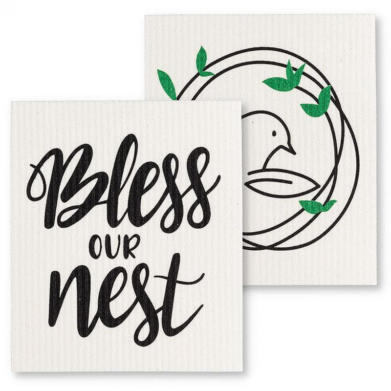 Ensemble de 2 serpillières Bless Our Nest and Bird In A Nest