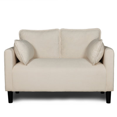 Causeuse moderne en velours côtelé 48 "